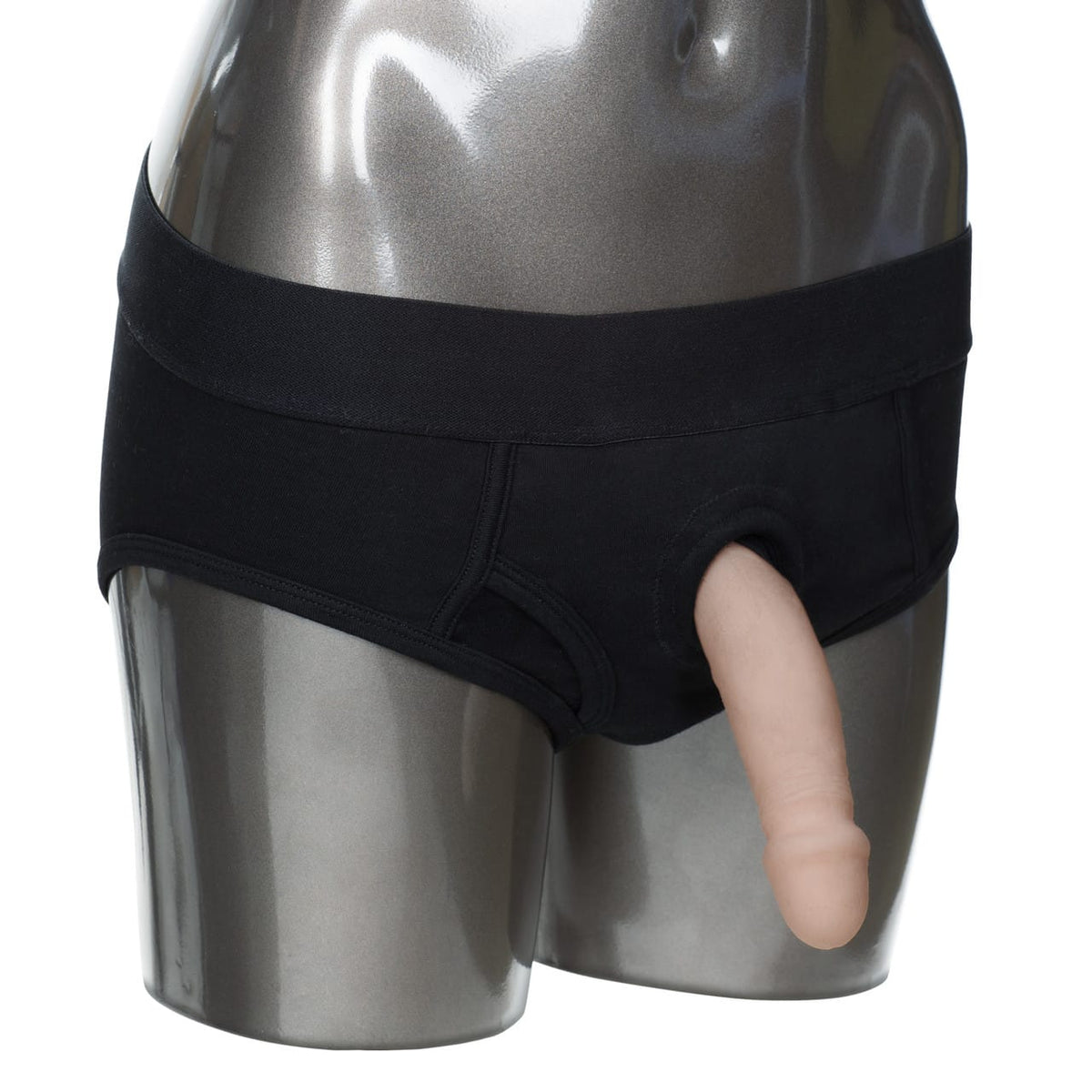 CalExotics - ខោអាវចាក់ចាំបាច់ Packer Gear Brief Strap-On Harness ទំហំ 2XL/3XL (ពណ៌ខ្មៅ)