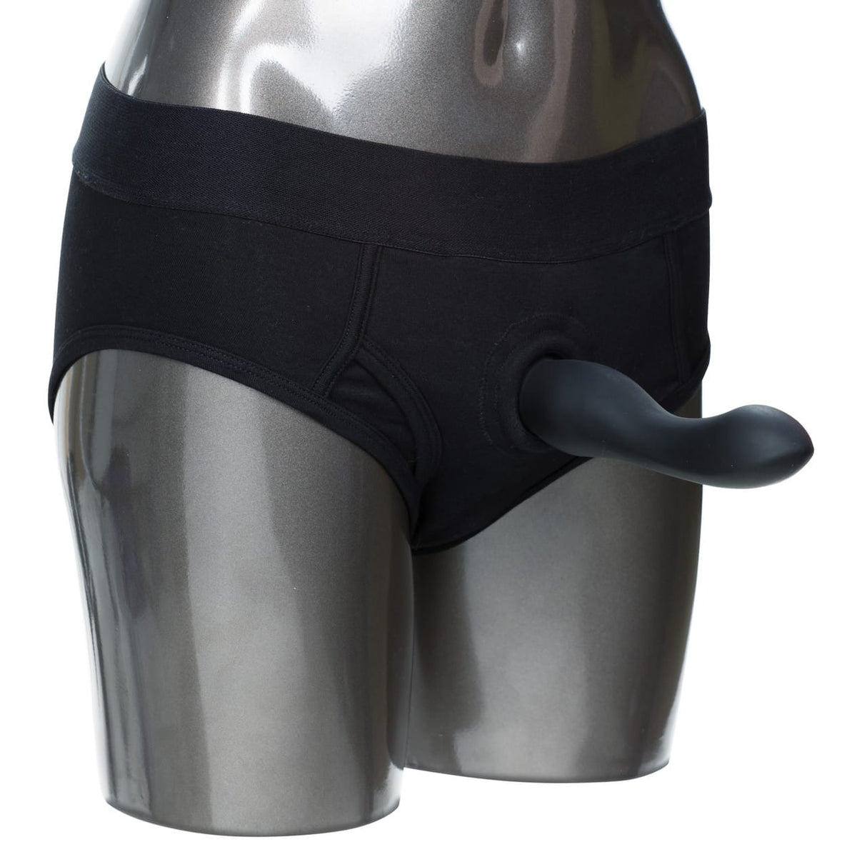 CalExotics - ខោអាវចាក់ចាំបាច់ Packer Gear Brief Strap-On Harness ទំហំ 2XL/3XL (ពណ៌ខ្មៅ)