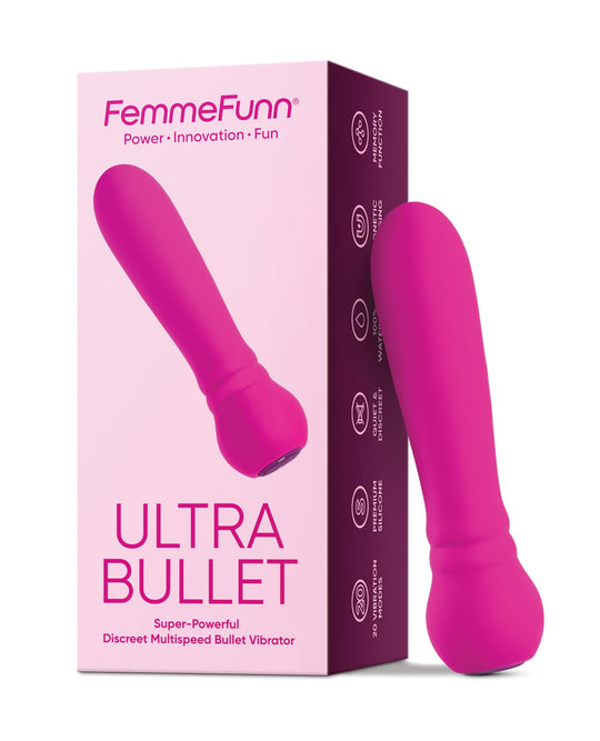 Femme Funn - Ultra ដងរំញ័រប៊ុលឡេតច្នៃវឌ្ឍន៍អាចសាកឡើងវិញបាន (ពណ៌រូស)
