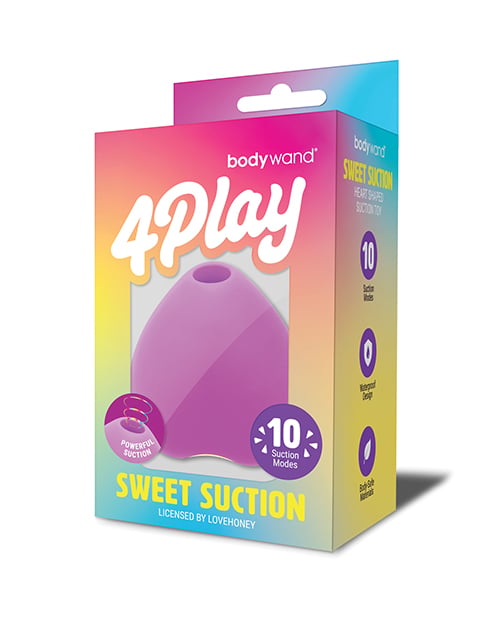 Bodywand - ម៉ាស្សាសុីម៉េន 4 Play Sweet Suction សម្រាប់ខ្លីតូរីស៍ (ពណ៌ផ្កាឈូក)
