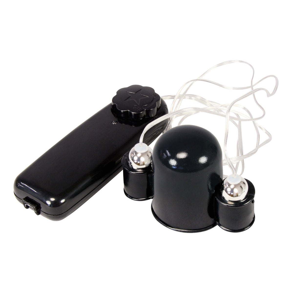 NPG - Rock Boy Full-Cap Twin-Rotor Glans Vibrator (Black)