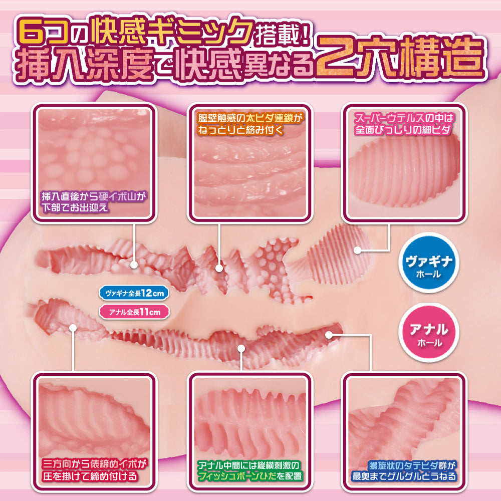 maccos japan - Junjou Karen Real Figure Dual Channel Torso Masturbator – product view 5