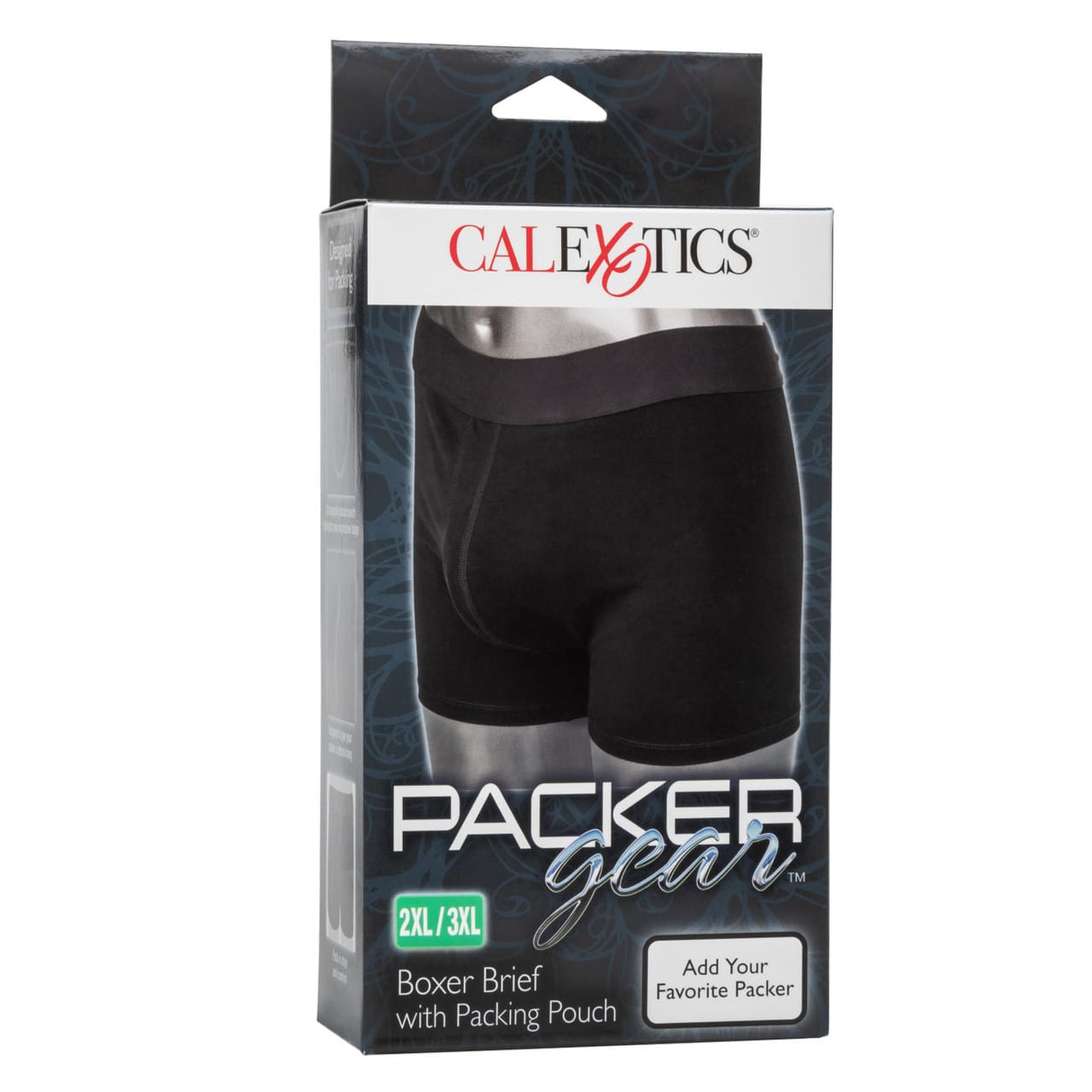 CalExotics - Packer Gear Boxer Brief with Packing Pouch 2XL/3XL (Black) CE2165 CherryAffairs