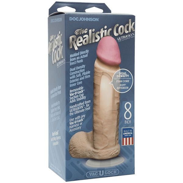 Doc Johnson - The Realistic Ultraskyn UR3 Cock with Balls - CherryAffairs.sg
