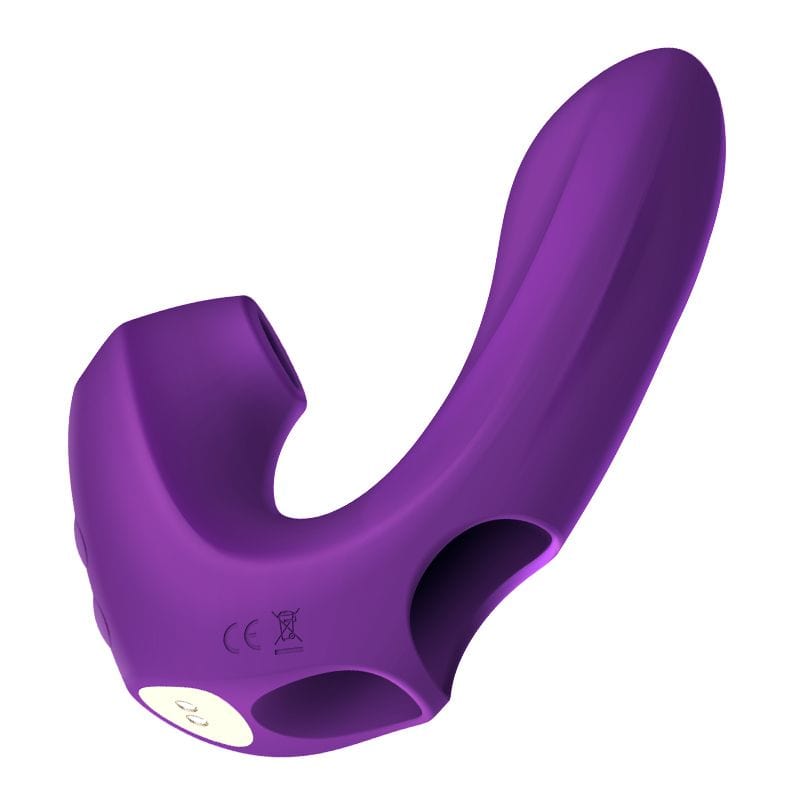 Erocome - Pictor Vibrating Sucking Finger Massager (Purple) Clit Massager (Vibration) Rechargeable