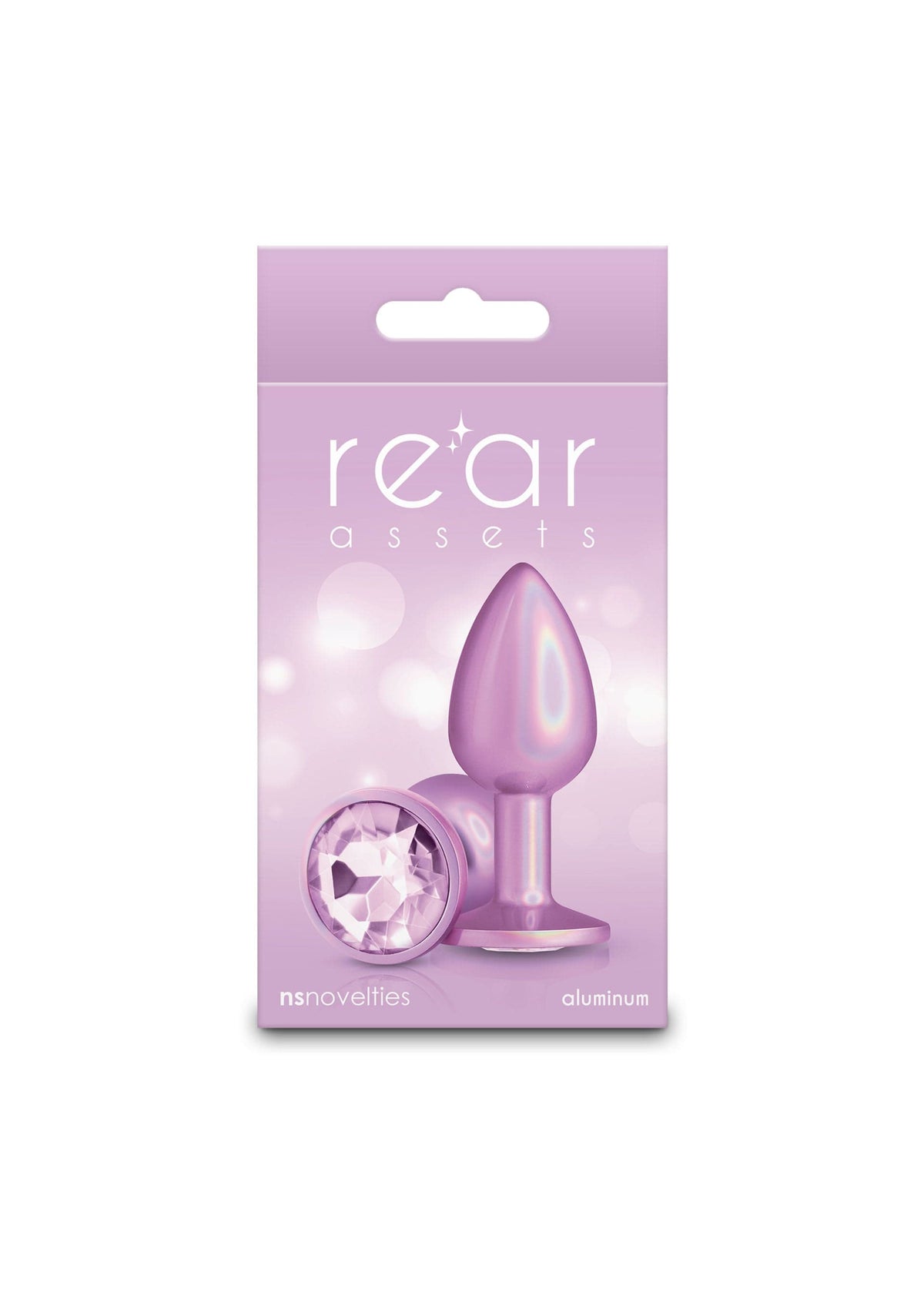 NS Novelties - Rear Asset Small Iridescent Aluminium Anal Plug (Pink) NS1173 CherryAffairs