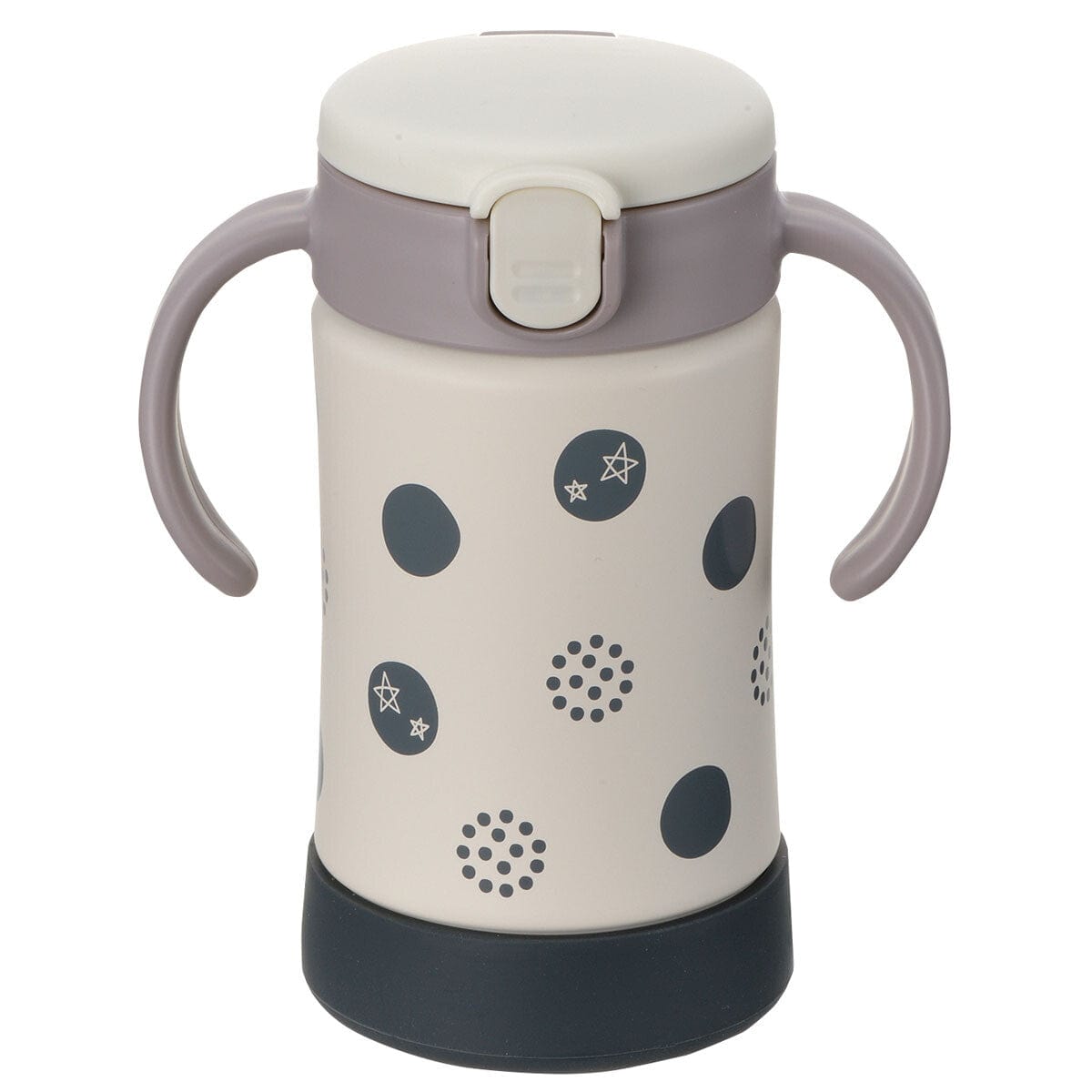 Richell - T.L.I Baby Insulated Stainless Steel Sippy Cup Water Bottle Mug Light Gray 4945680203609 Baby Water Bottle