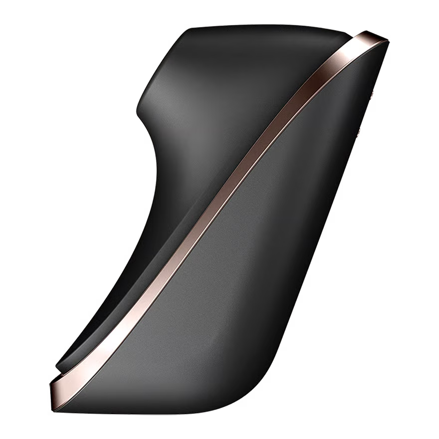 Satisfyer - Pro Traveler ម៉ាស៊ីនលើកទឹកចិត្តបេះដូងភេទស្រីដោយខ្យល់ (ពណ៌ខ្មៅ)