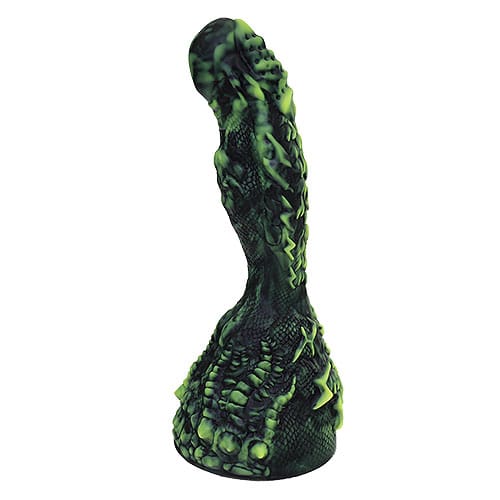 Tomax - Lightning Dragon Volt Yellow Hard Fantasy Silicone Suction Cup Dildo (Yellow) TM1097 CherryAffairs