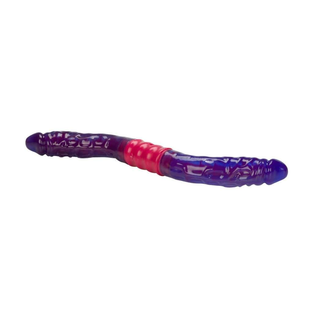 California Exotics - Dual Vibrating Flexi Double Dong 15" (Purple) Double Dildo (Non Vibration)