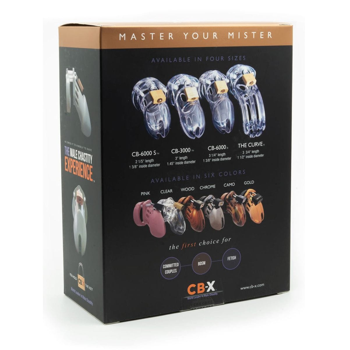CBX - CB-3000 3" Chastity Cock Cage and Lock Set (Black) Plastic Cock Cage (Non Vibration)