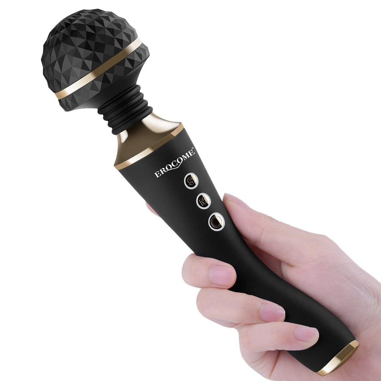 Erocome - CR. Austrilis Wand Massager (Black) Wand Massagers (Vibration) Rechargeable