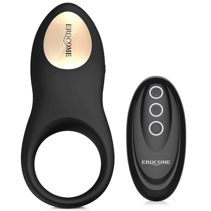 Erocome - Sagitta Remote Control Rechargeable Silicone Cock Ring (Black) Remote Control Cock Ring (Vibration) Rechargeable