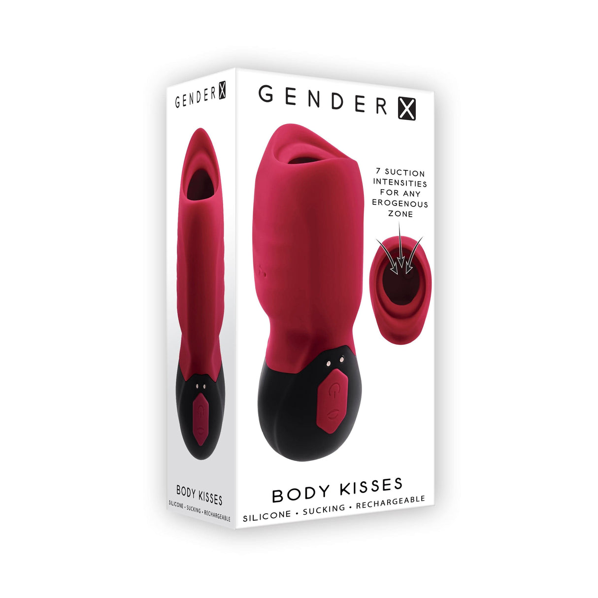 Evolved - Gender X Body Kisses Clit Massager (Red) Clit Massager (Vibration) Rechargeable