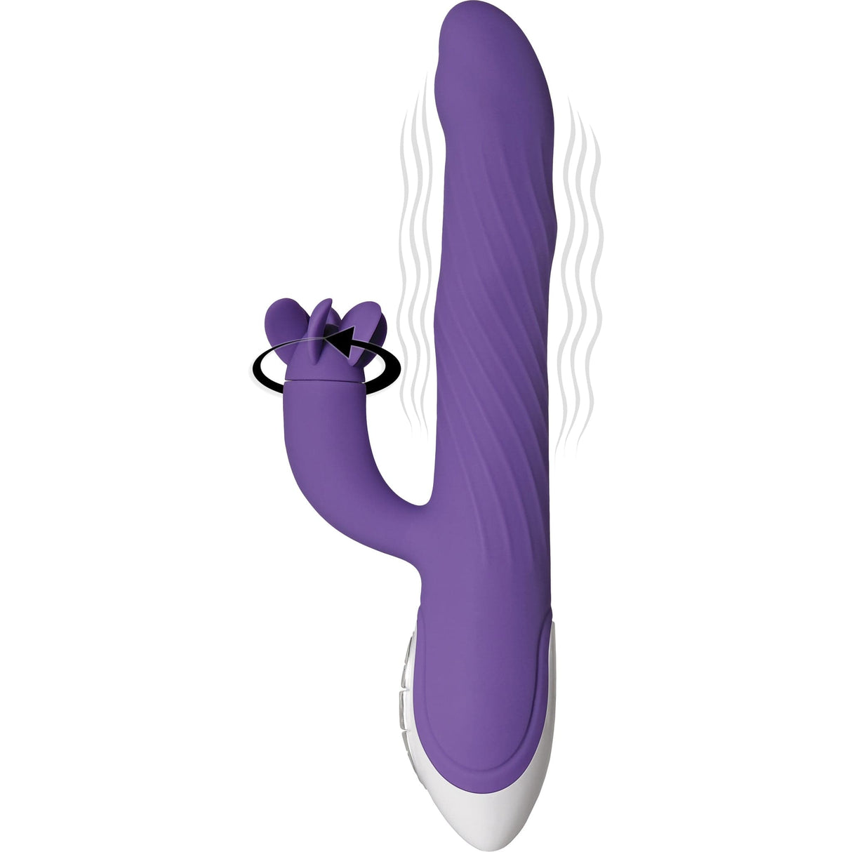 Evolved - Tilt O Whirl Rabbit Vibrator (Purple) Rabbit Dildo (Vibration) Rechargeable