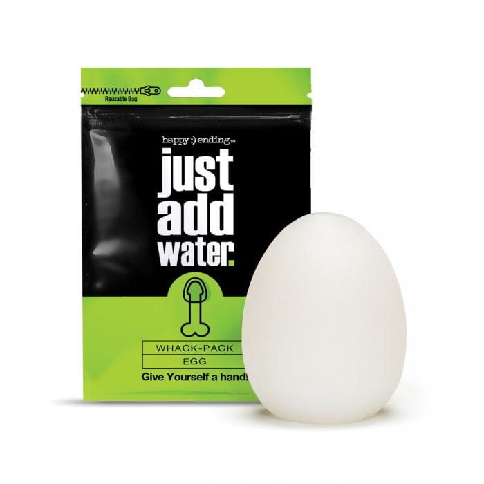 Happy Ending - Just Add Water Whack Pack Egg Masturbator (White) Masturbator Egg (Non Vibration)