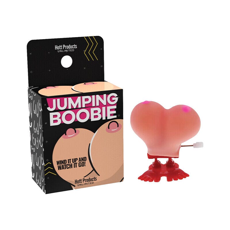 Hott Products - Wind Up Jumping Boobie Cute Gift (Beige) Party Novelties