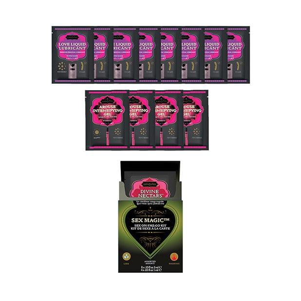 Kama Sutra - Sex Magic Sex On the Go Assorted Travel Lubricant and Arousal Gel Sachet Kit Lube (Water Based)