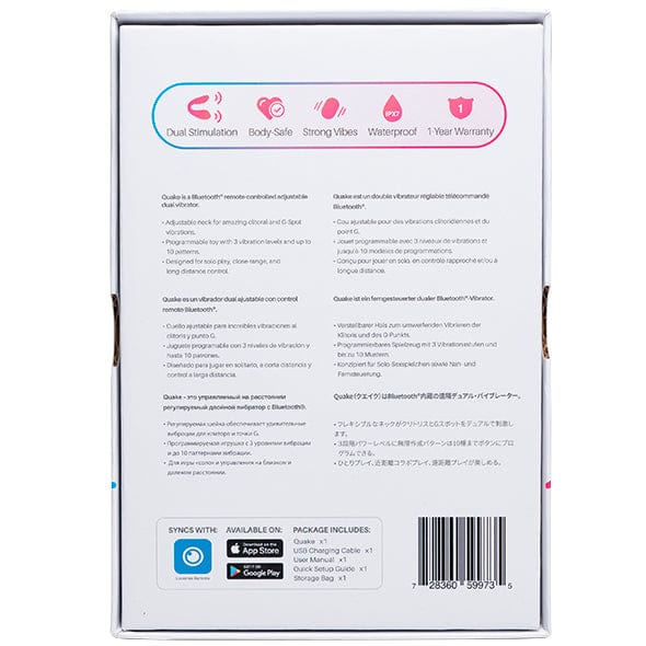 Lovense - Dolce App-Controlled Couple Dual Vibrator (Pink) Couple's Massager (Vibration) Rechargeable