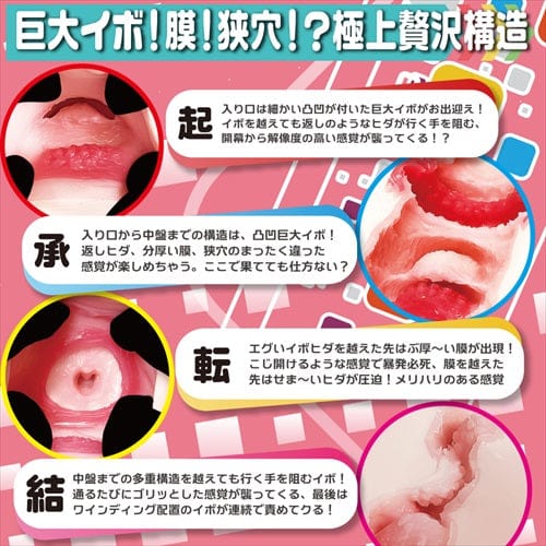 Magic Eyes - Fake Hole Narrow Hole Finisher Onahole (Beige) Masturbator Vagina (Non Vibration)