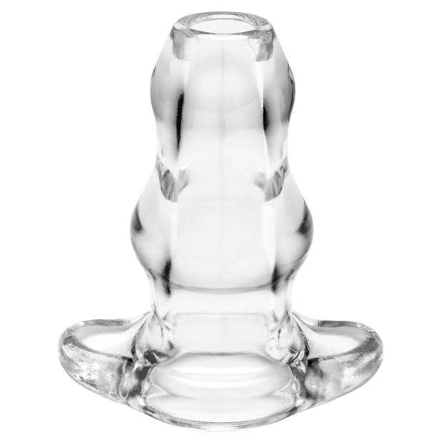 Perfect Fit - Double Tunnel Plug Medium (Clear) Anal Plug (Opened)