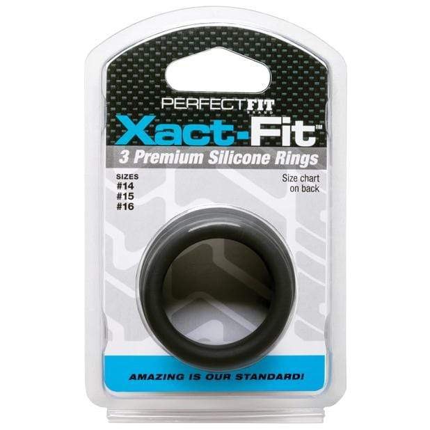 Perfect Fit - Xact Fit 3 Cock Ring Kit S/M (Black) Cock Ring (Non Vibration)