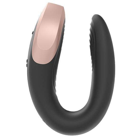 Satisfyer - Double Love App-Controlled Couple's Vibrator with Remote Control (Black) Remote Control Couple's Massager (Vibration) Rechargeable
