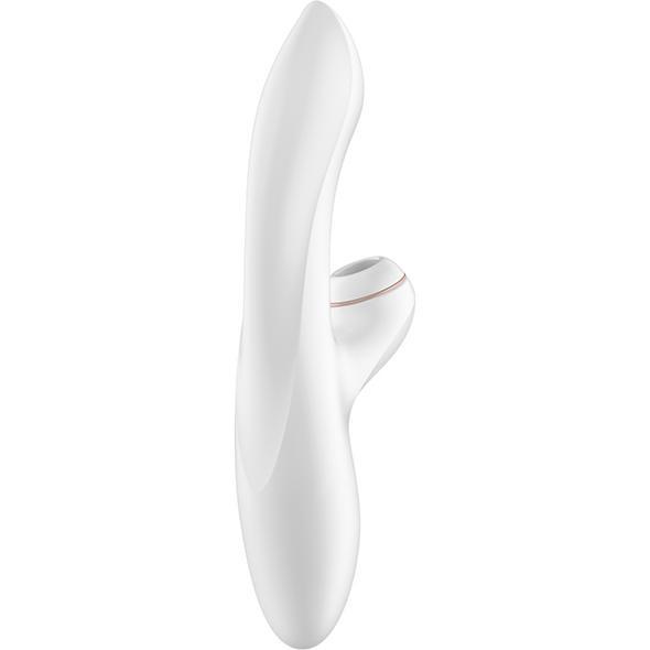 Satisfyer - Pro+ G Spot Rabbit Vibrator (White) Rabbit Dildo (Vibration) Non Rechargeable