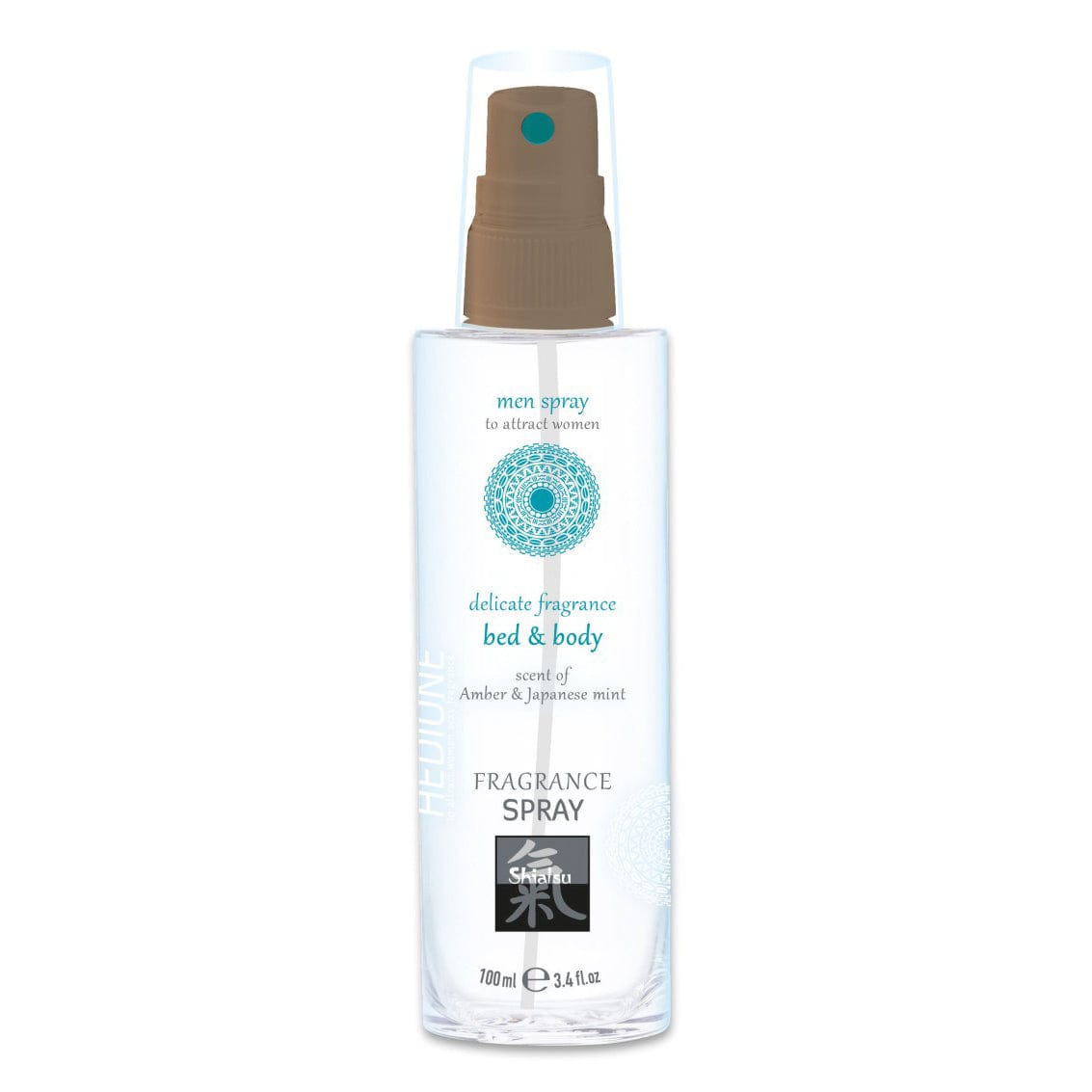 Shiatsu - Hedione Pheromone Spray Bed and Body For Him Amber Japanese Mint 100ml Pheromones
