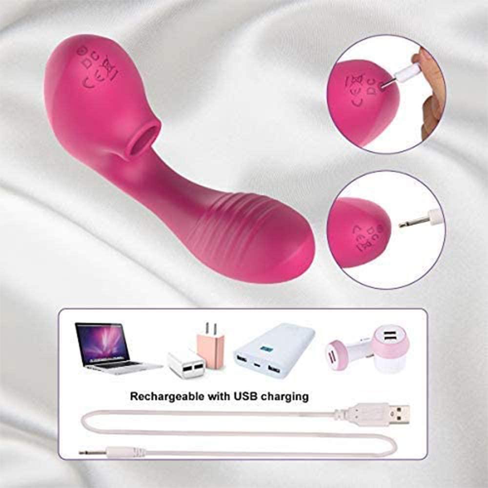 Tracy's Dog - Clitoral Air Stimulator Vibrator (Pink) TRD1002 CherryAffairs