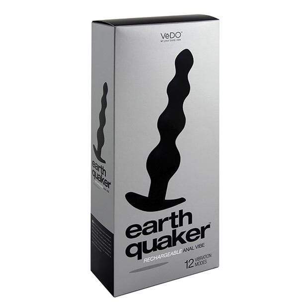 VeDO - Earth Quaker Anal Vibrating Butt Plug (Just Black) Anal Beads (Vibration) Rechargeable