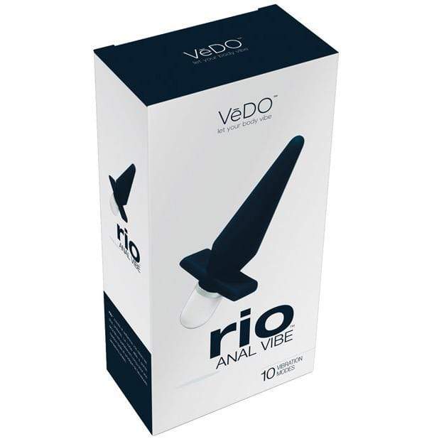 VeDO - Rio Anal Vibrating Butt Plug (Just Black) Anal Plug (Vibration) Non Rechargeable
