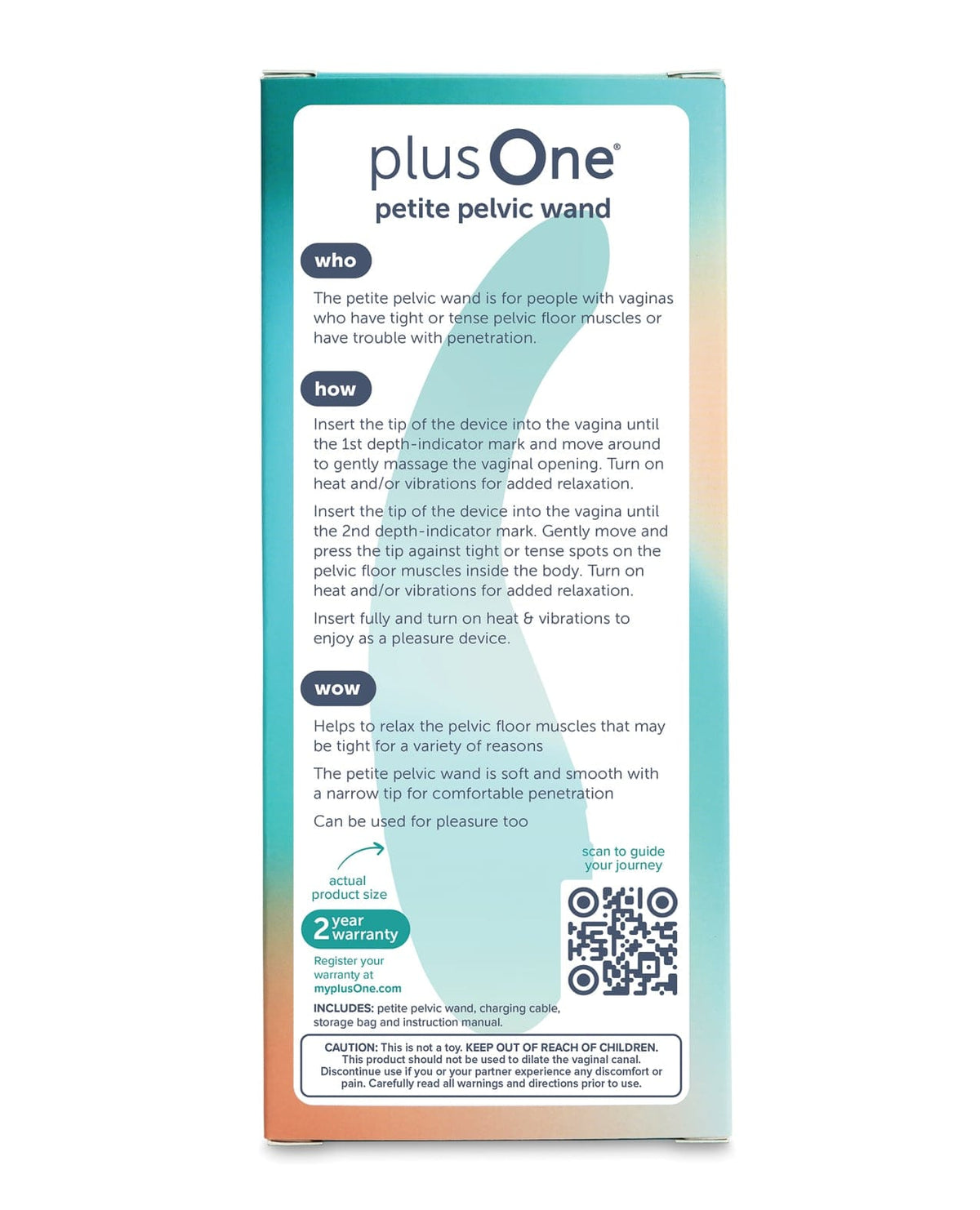 plusOne - ដំបងប្លែកតូចកម្តៅ មានរំញោច សម្រាប់ហាត់សាច់ដុំបាតអាងត្រគាក