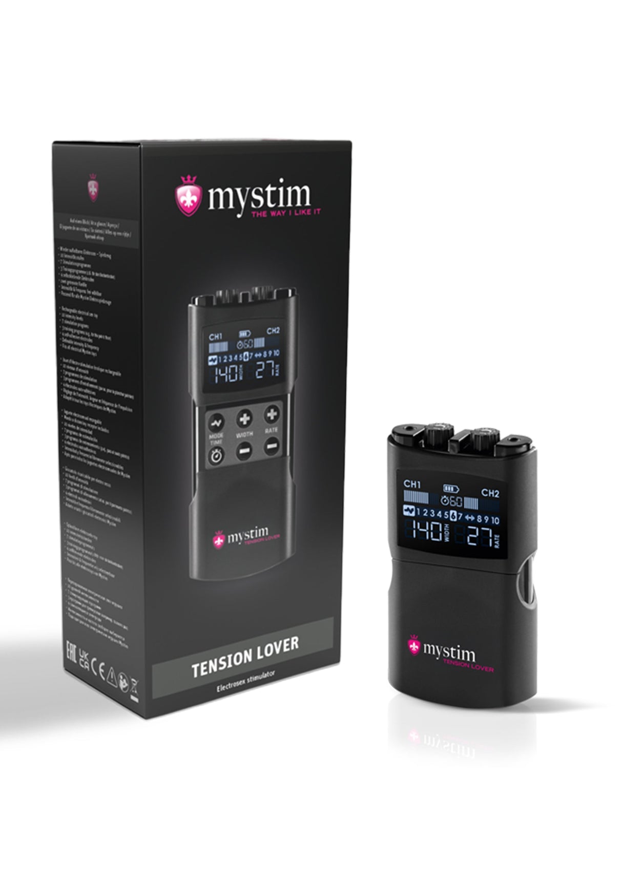 Mystim - Tension Lover 2 អាចសាកថ្មឡើងវិញបាន