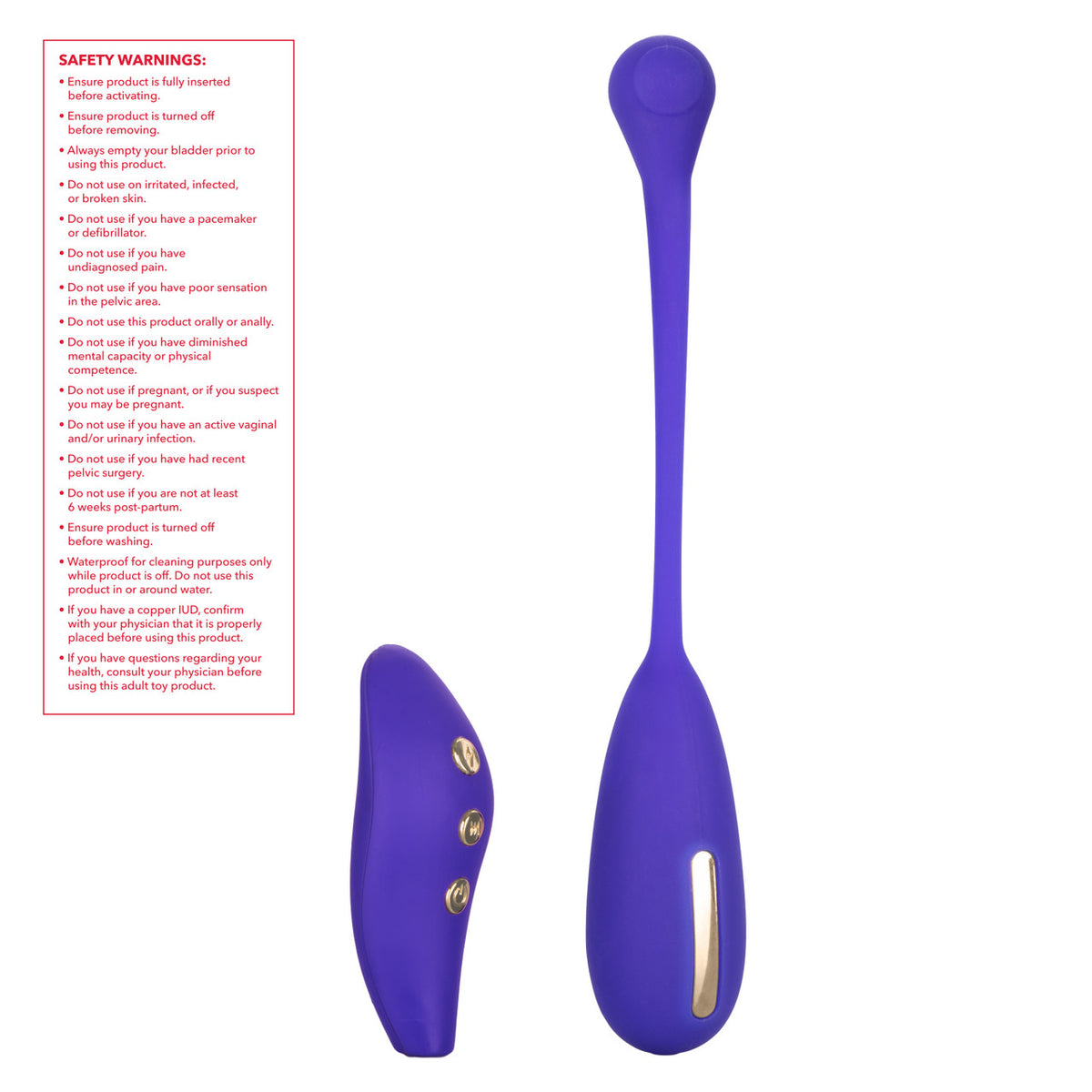CalExotics - Impulse Remote Kegel eStim ឧបករណ៍ហាត់សាច់ដុំជាន់អាងត្រគាក