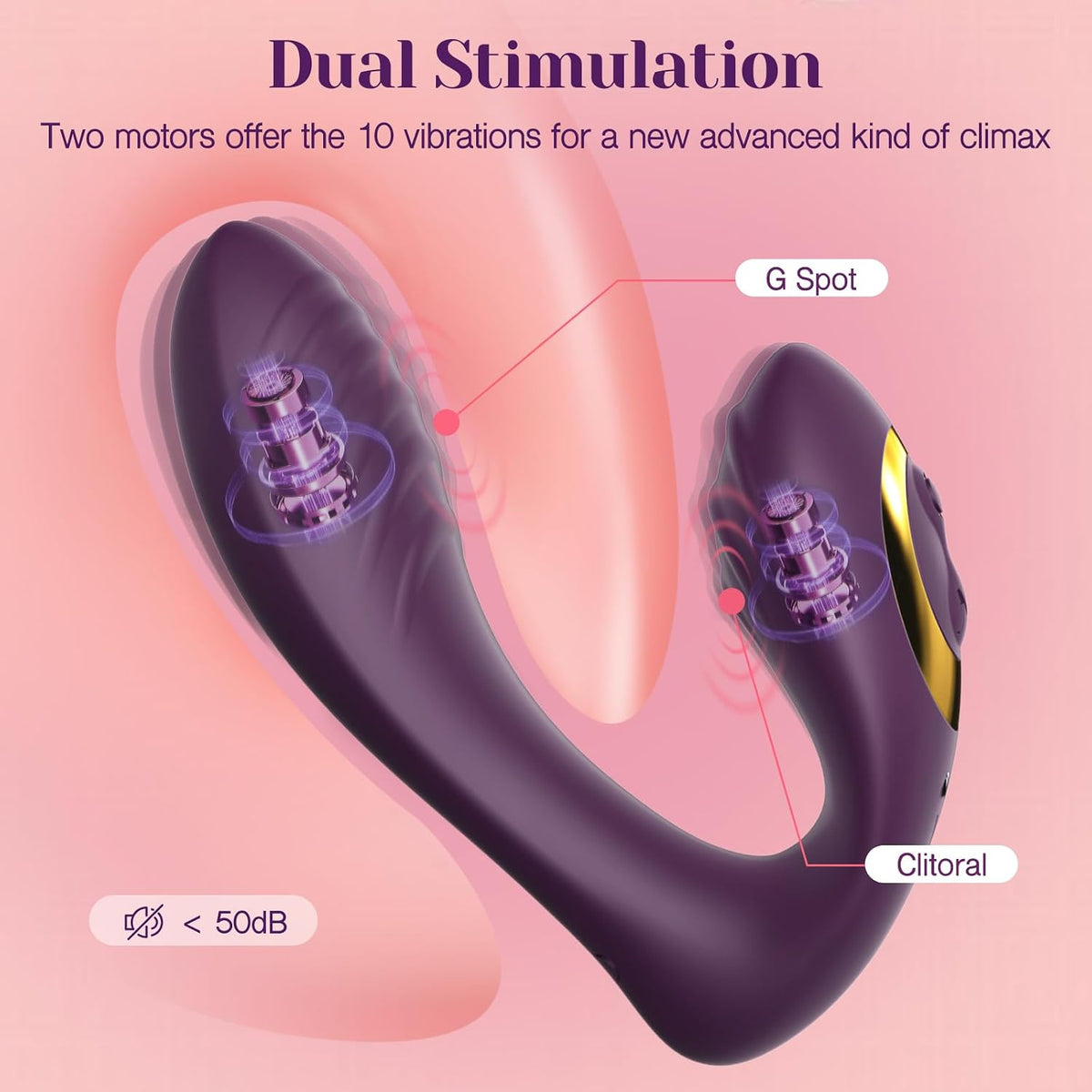 Tracy's Dog - OG Dual-Vibe Remote Control Wearable G-Spot & Clitoral Vibrator (Purple)