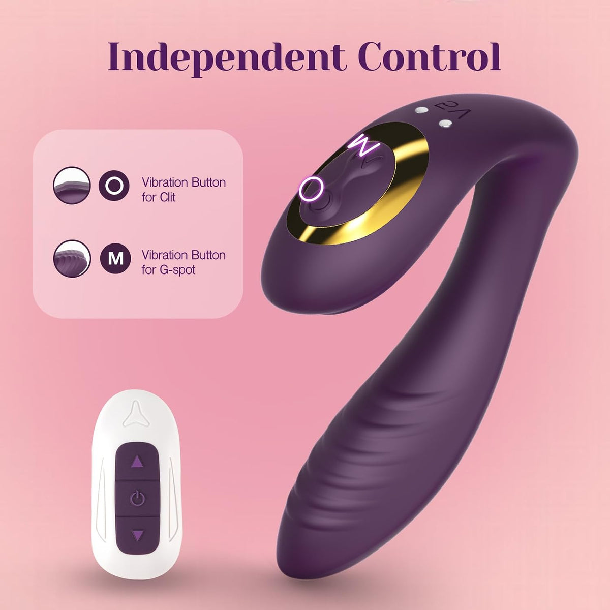 Tracy's Dog - OG Dual-Vibe Remote Control Wearable G-Spot & Clitoral Vibrator (Purple)