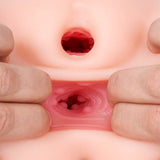 XTC Japan - Step-Sister's Secret Relation Dual-Entry 3D Masturbator (Beige)