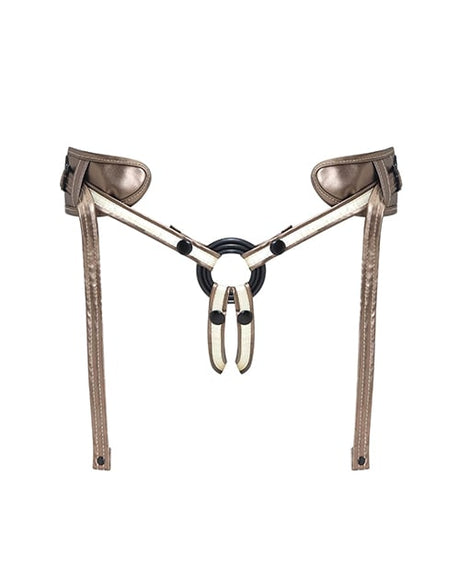 Strap On Me - Desirous Adjustable Strap-On Harness (Metallic Bronze) - Metallic Bronze / One Size