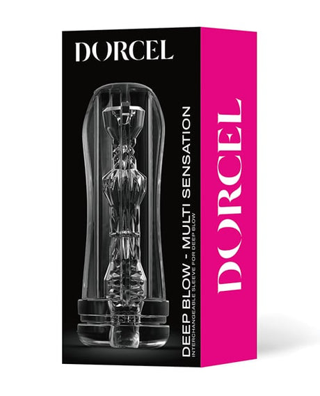 Dorcel - Deep Blow Textured Masturbation Sleeve (Clear) - Clear / Multi Sensation
