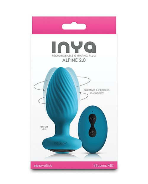 NS Novelties - INYA Alpine 2.0 បំពង់គល់រន្ធគូថបញ្ជាពីចម្ងាយ Gyrating (ពណ៌ខៀវ)