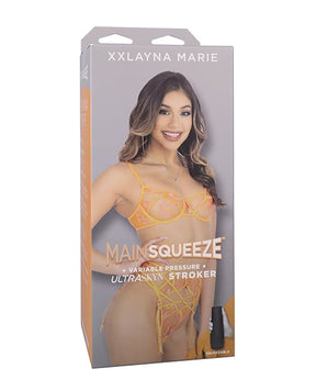 Doc Johnson - Main Squeeze Xxlayna Marie ULTRASKYN Vagina Masturbator (Brown) - Brown