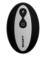 Shaft - Flexskin Liquid Silicone Vibrating Dildo with Balls - Brown / 21.6 cm