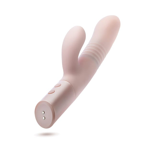 Blush Novelties - ឧបករណ៍រន្ធតូចរំញោចទ្វារមាសបែបកណ្ដុរបណ្តុះថ្ម Fraya (ពណ៌ផ្កាឈូក)