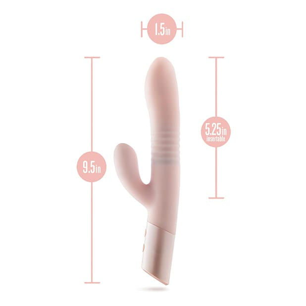 Blush Novelties - ឧបករណ៍រន្ធតូចរំញោចទ្វារមាសបែបកណ្ដុរបណ្តុះថ្ម Fraya (ពណ៌ផ្កាឈូក)