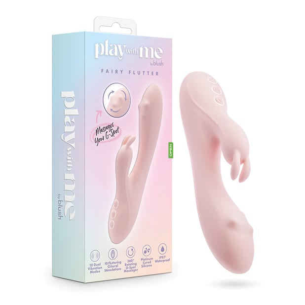 Blush Novelties - លេង​ជាមួយ​ខ្ញុំ Fairy Flutter ម៉ាស៊ីន​វីប្រេស្យុង​ទ្រនំ​កាម​ទំរង់​កណ្ដុរ (ពណ៌​ផ្កាឈូក)