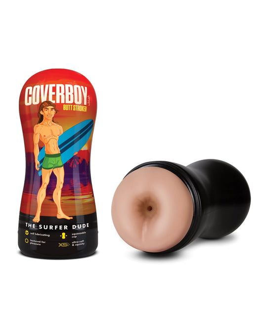 Blush Novelties - Coverboy The Surfer Dude ម៉ាស្ទឺបែទ័រអន្ដរាគមន៍បុរសស្រដៀងពិត (ពណ៌ស្បែក)