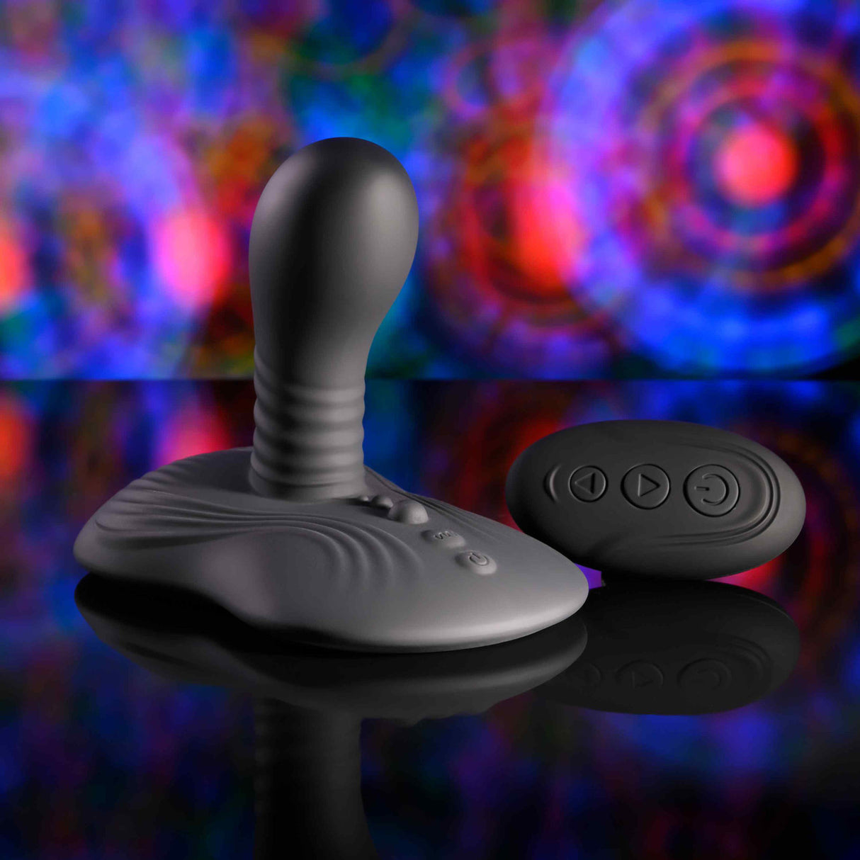 Playboy - Sittin’ and Spinnin’ Remote-Controlled Ride-On Vibrator (Black)