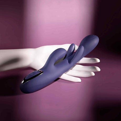 Evolved - Bow Down Rechargeable Rabbit Vibrator (Purple)