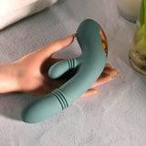 Evolved - Rub Me Tender Rechargeable Rabbit Vibrator (Green)